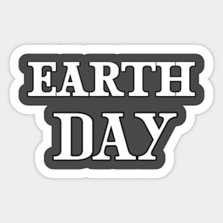 Earth day Sticker